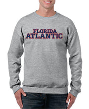 Load image into Gallery viewer, Crew Neck Sweatshirt with printed FAU (Logo 5 New)
