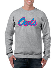Load image into Gallery viewer, Crew Neck Sweatshirt with printed OWLS (Logo 8 OWLS)
