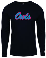 Load image into Gallery viewer, Owls Performance Youth Long Sleeve T-Shirt (Logo Owls)