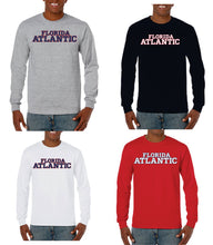 Load image into Gallery viewer, Performance Long Sleeve Florida Atlantic T-Shirt (Logo 5 New)