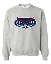 Load image into Gallery viewer, Crew Neck Sweatshirt with printed FAU Owlhead (Logo 7)