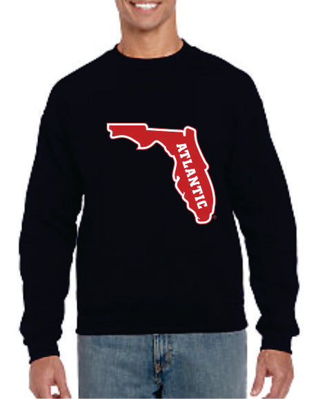 Crew Neck Sweatshirt with printed FAU (Logo 6)