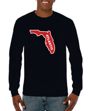 Load image into Gallery viewer, Florida Atlantic &quot;State&quot; Logo Cotton Long Sleeve T-Shirt (Logo 6)
