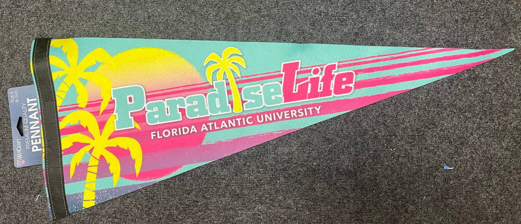 Florida Atlantic Paradise Life Pennant