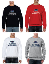 Load image into Gallery viewer, Youth Crew Neck Sweatshirt with printed FAU (Logo 3N)

