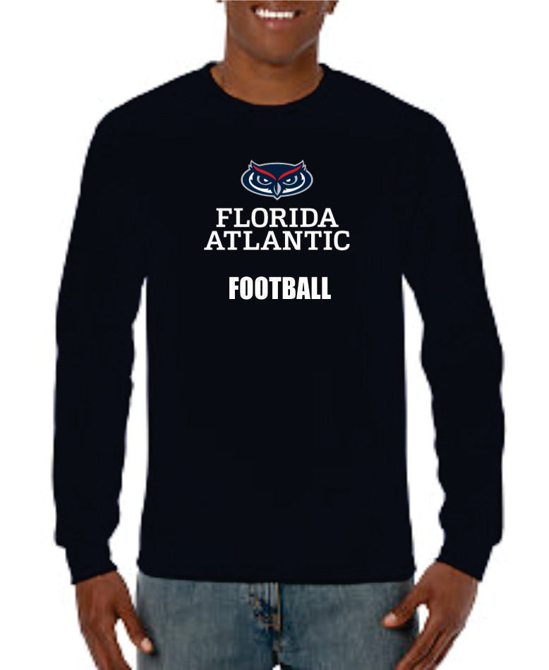 Sports Specific Navy Cotton Long Sleeve T-Shirt (Logo 3N)