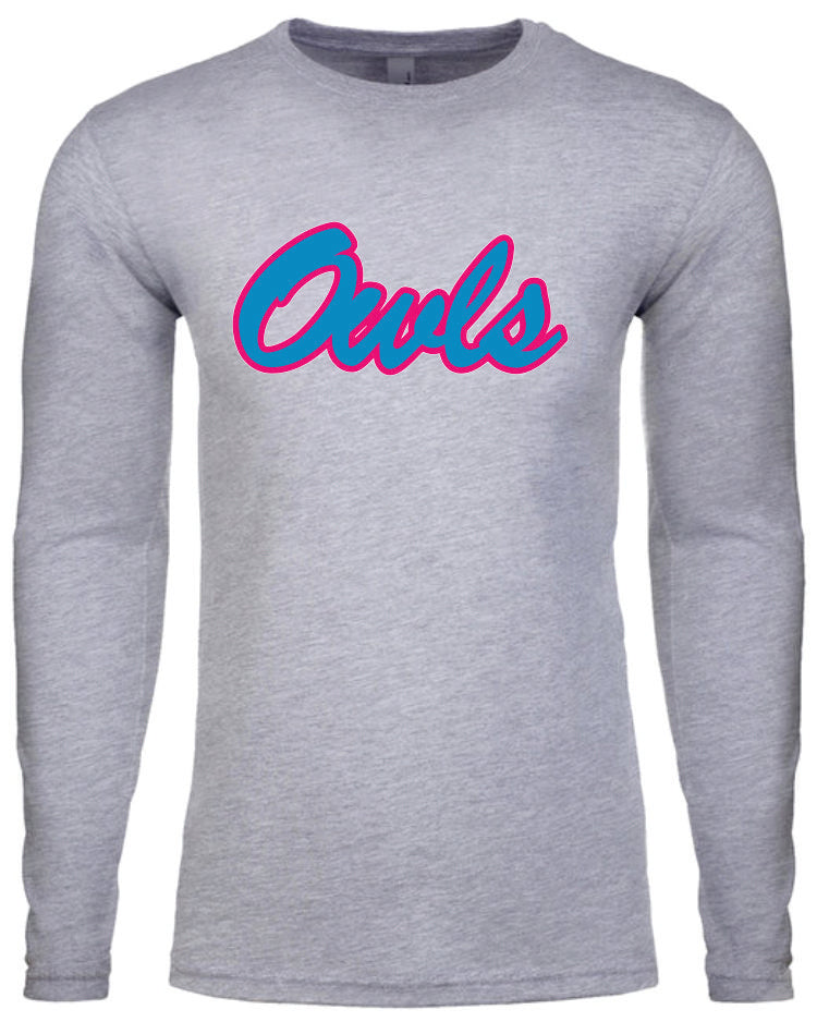 Owls Cotton Youth Long Sleeve T-Shirt (Logo Owls)