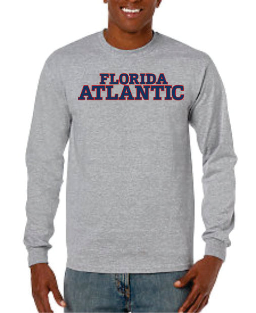 Performance Long Sleeve Florida Atlantic T-Shirt  (Logo 5 New)