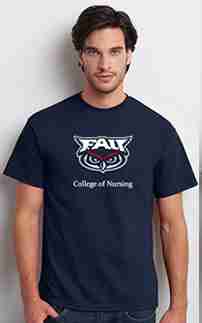 Academic College Specific Cotton T-Shirt with Full Size Logo 1