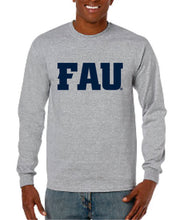 Load image into Gallery viewer, Long Sleeve T-Shirt Performance Black FAU(Logo 4)
