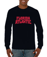 Load image into Gallery viewer, Florida Atlantic Jersey Font Cotton Long Sleeve T-Shirt (Logo 5)
