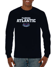 Load image into Gallery viewer, Florida Atlantic Jersey Font Performance Long Sleeve T-Shirt (Logo 3)
