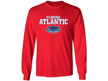 Load image into Gallery viewer, Florida Atlantic Jersey Font Performance Long Sleeve T-Shirt (Logo 3)
