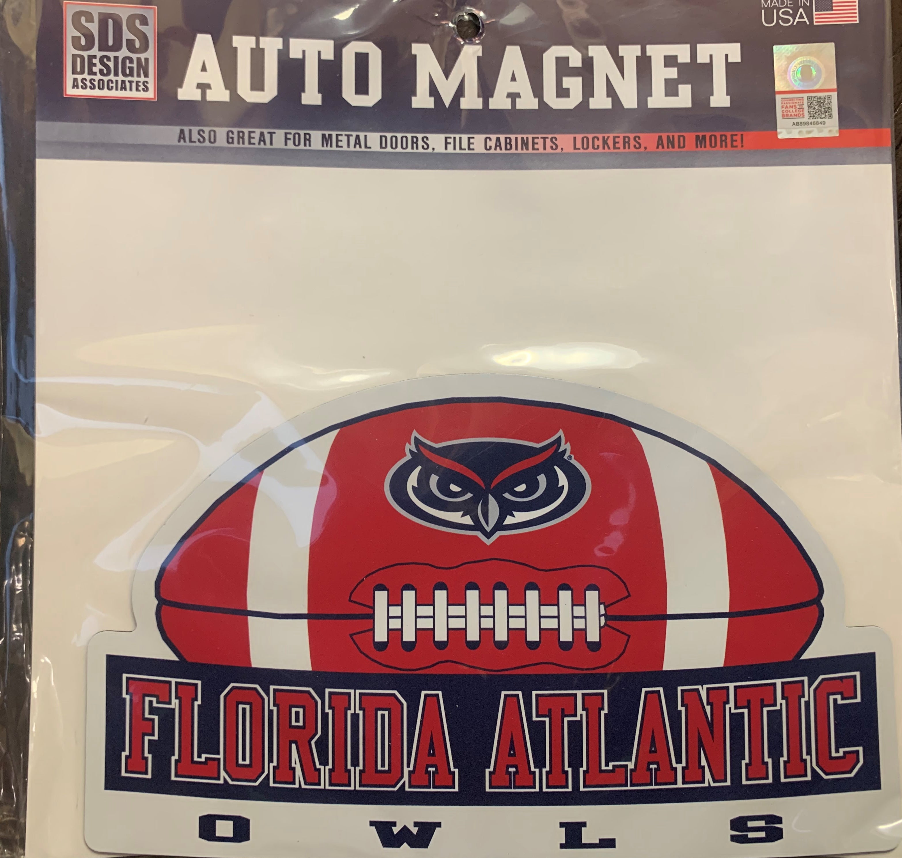 Magnet Florida Atlantic (FAU) Football - Auto – It's Owl Time